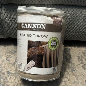 Cannon Heated Throw Blanket - Tan